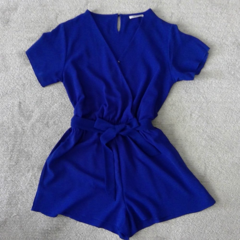 Women's Short Sleeve Romper (L)